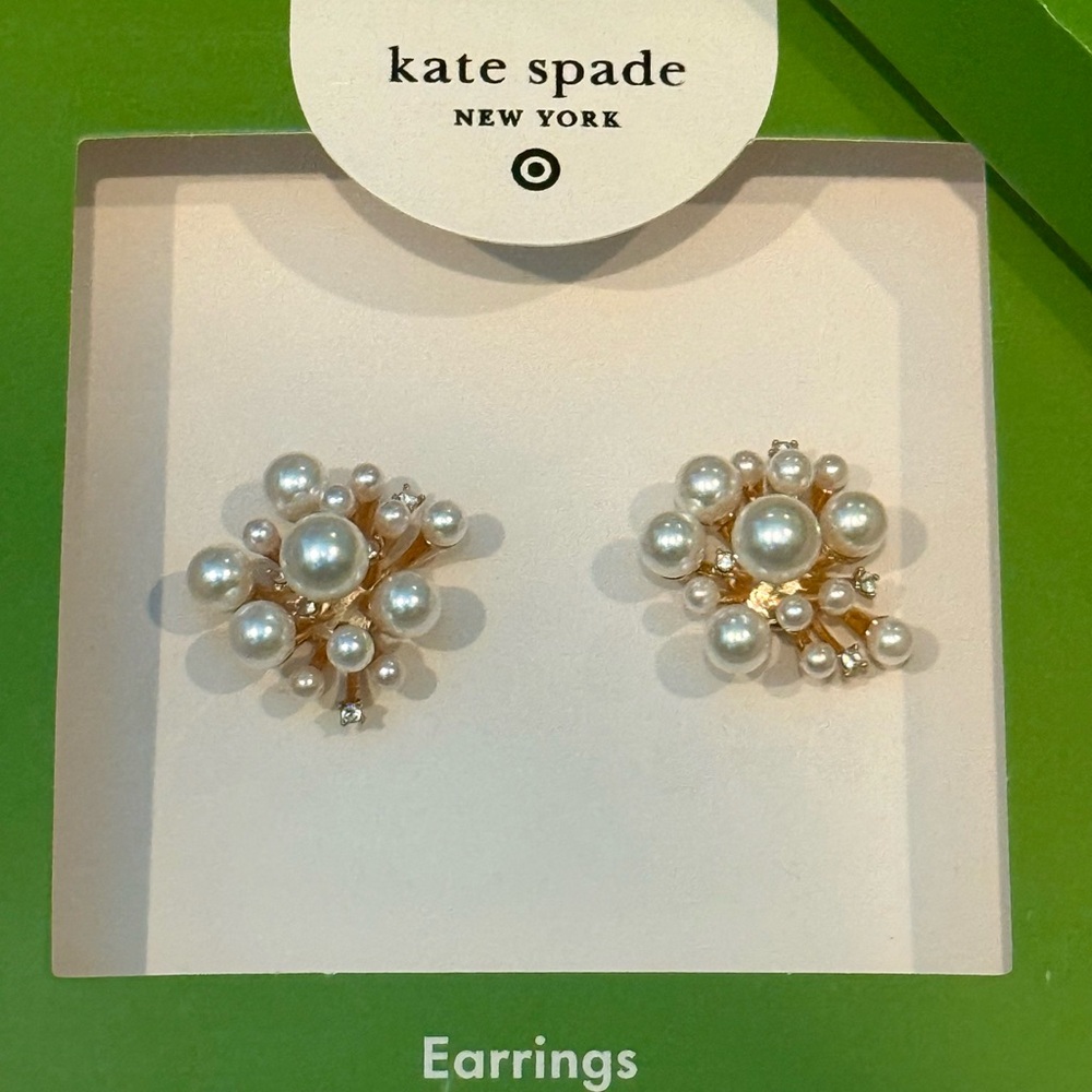 Kate Spade Faux Pearl Cluster Earrings